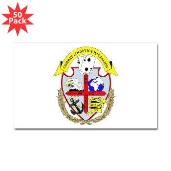 22CLB - M01 - 01 - 22nd Combat Logistics Battalion with Text - Sticker (Rectangle 50 pk) - Click Image to Close